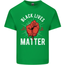 Black Lives Matter Mens Cotton T-Shirt Tee Top Irish Green