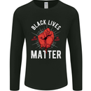 Black Lives Matter Mens Long Sleeve T-Shirt Black