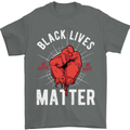 Black Lives Matter Mens T-Shirt Cotton Gildan Charcoal