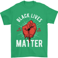 Black Lives Matter Mens T-Shirt Cotton Gildan Irish Green