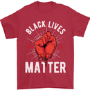 Black Lives Matter Mens T-Shirt Cotton Gildan Red