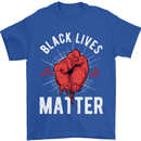 Black Lives Matter Mens T-Shirt Cotton Gildan Royal Blue