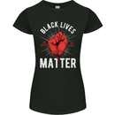 Black Lives Matter Womens Petite Cut T-Shirt Black