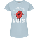 Black Lives Matter Womens Petite Cut T-Shirt Light Blue