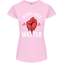 Black Lives Matter Womens Petite Cut T-Shirt Light Pink
