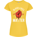 Black Lives Matter Womens Petite Cut T-Shirt Yellow