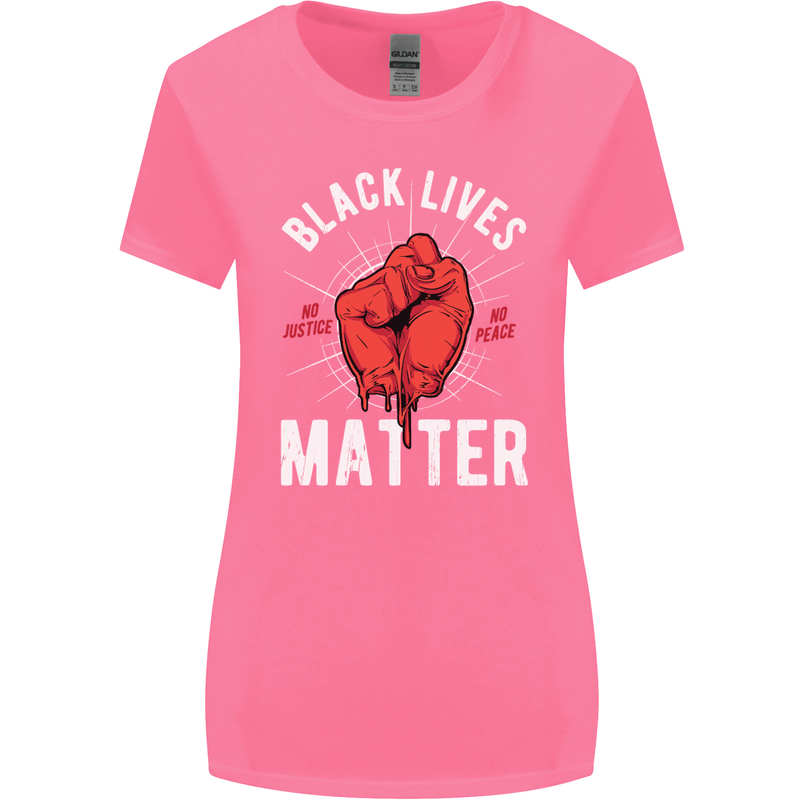 Black Lives Matter Womens Wider Cut T-Shirt Azalea