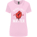 Black Lives Matter Womens Wider Cut T-Shirt Light Pink