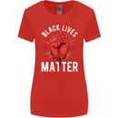 Black Lives Matter Womens Wider Cut T-Shirt Red