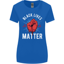 Black Lives Matter Womens Wider Cut T-Shirt Royal Blue