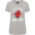 Black Lives Matter Womens Wider Cut T-Shirt Sports Grey