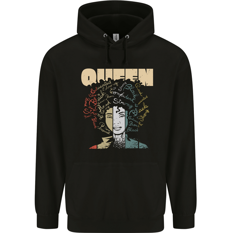 Black Queen Female Empowerment African Mens Hoodie Black