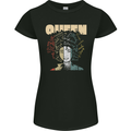 Black Queen Female Empowerment African Womens Petite Cut T-Shirt Black