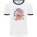 Anatomy of a Fox Foxes Funny Mens White Ringer T-Shirt White/Black