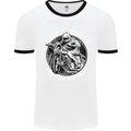 Life Is Better On Two Wheels Mens White Ringer T-Shirt White/Black