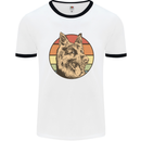 A German Shepherd Dad Mens Ringer T-Shirt White/Black