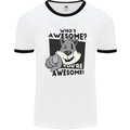 Who's Awesome You're Awesome Funny Mens White Ringer T-Shirt White/Black