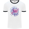 The Journey of the Axolotl Mens White Ringer T-Shirt White/Black