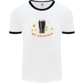 My Guiness Universe Mens White Ringer T-Shirt White/Black