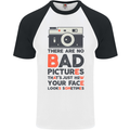 Photography Your Face Funny Photographer Mens S/S Baseball T-Shirt White/Black