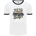 70 Year Old Banger Birthday 70th Year Old Mens Ringer T-Shirt White/Black