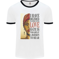 Stick With Love Black Lives Matter Mens Ringer T-Shirt White/Black