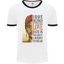 Stick With Love Black Lives Matter Mens Ringer T-Shirt White/Black