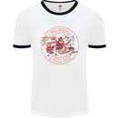 Mother's Day I Was Normal Five Kids Ago Mens White Ringer T-Shirt White/Black