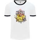 Heavy Metal Chemistry Periodic Table Mens White Ringer T-Shirt White/Black