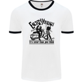 2Tone Enjoy Yourself 2 Tone SKA Music Mens White Ringer T-Shirt White/Black