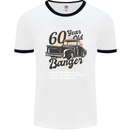 60 Year Old Banger Birthday 60th Year Old Mens Ringer T-Shirt White/Black