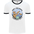 Funny Hunting Making Another Call Hunter Mens White Ringer T-Shirt White/Black