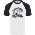 Stepdad & Sons Best Friends Father's Day Mens S/S Baseball T-Shirt White/Black