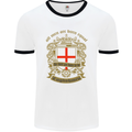 All Men Are Born Equal English England Mens White Ringer T-Shirt White/Black