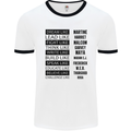 Dream Like Black Lives Matter History Month Mens White Ringer T-Shirt White/Black