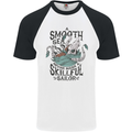 Skilful Sailor Kraken Sailor Mens S/S Baseball T-Shirt White/Black