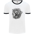 Deadly Tams Guitar Guitarist Rock Metal Punk Mens White Ringer T-Shirt White/Black