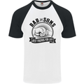 Dad & Sons Best Friends Father's Day Mens S/S Baseball T-Shirt White/Black