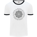 Truth is Guided By a Morale Compass Mens White Ringer T-Shirt White/Black
