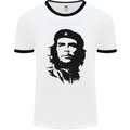 Che Guevara Silhouette Mens White Ringer T-Shirt White/Black