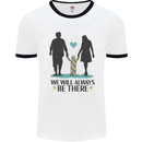Autism We Will Always Be There Autistic Mens White Ringer T-Shirt White/Black
