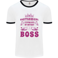 Sagittarius Girl Birthday 21st 30th 40th 50th Mens Ringer T-Shirt White/Black