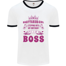 Sagittarius Girl Birthday 21st 30th 40th 50th Mens Ringer T-Shirt White/Black