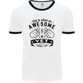 Awesome Vet Looks Like Veterinarian Mens White Ringer T-Shirt White/Black