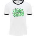 Too Cute to Pinch St. Patrick's Day Mens White Ringer T-Shirt White/Black