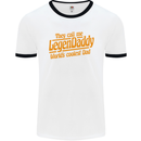 Legendaddy Funny Father's Day Daddy Mens Ringer T-Shirt White/Black