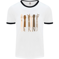 Be Kind in Sign Black Lives Matter LGBT Mens White Ringer T-Shirt White/Black