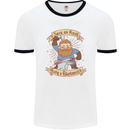 Save an Anvil Bang a Blacksmith Mens Ringer T-Shirt White/Black