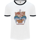 Long Live Rock n Roll Heavy Metal Guitar Mens Ringer T-Shirt White/Black