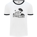 Powered Paragliding Evolution Paraglider Mens White Ringer T-Shirt White/Black